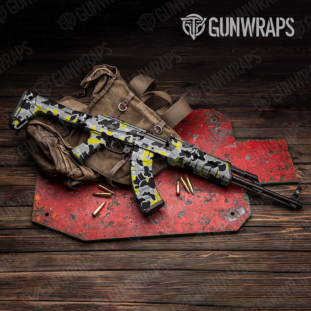 Old School Duck Yellow Tiger AK-47 Gun Skin Vinyl Wraps