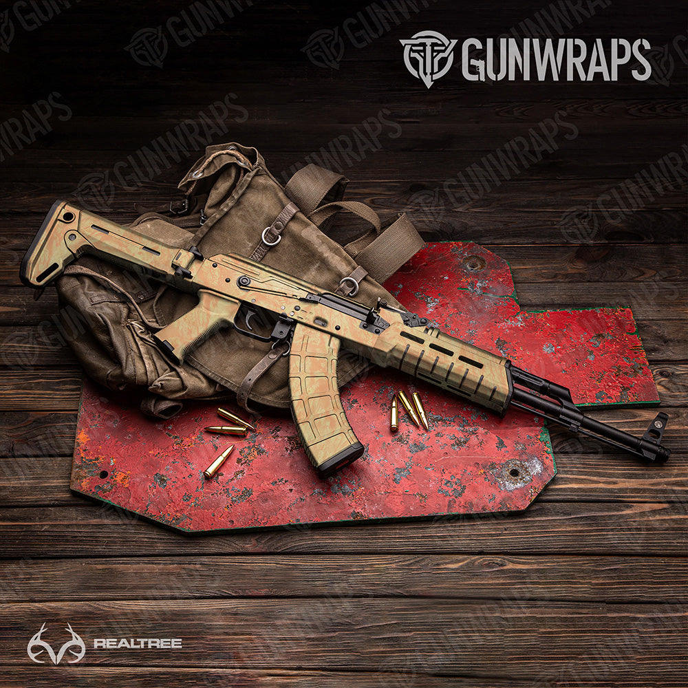 AK-47 Realtree Aspect Orange Sorbet Camo Gun Skin Vinyl Wrap