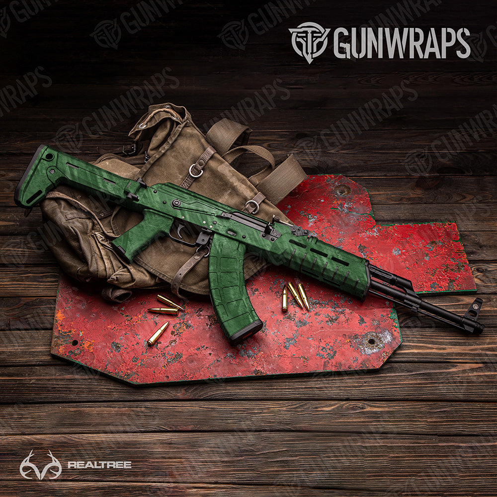 AK-47 Realtree Fishing Green Camo Gun Skin Vinyl Wrap