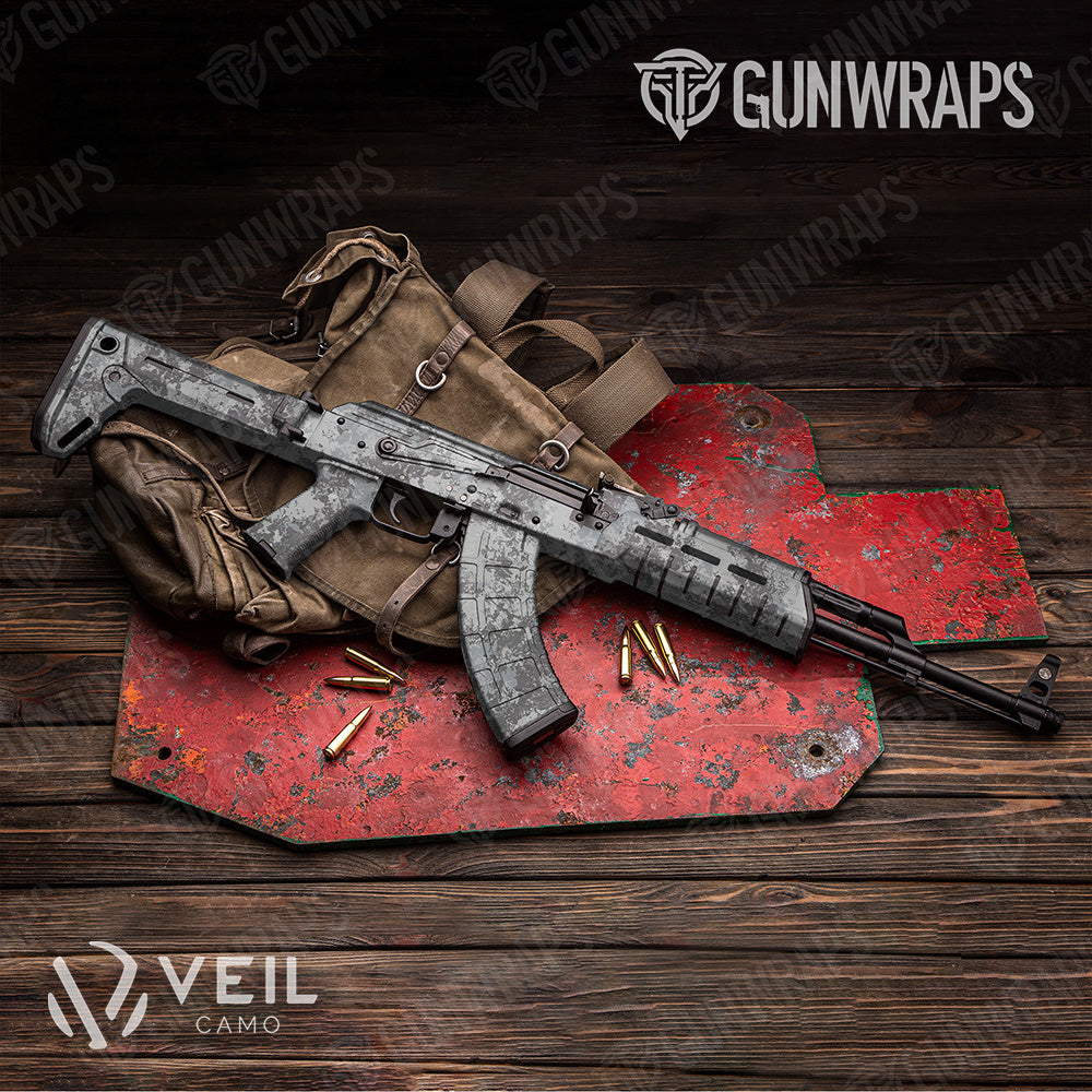 AK 47 Veil Ops Polar Camo Gun Skin Vinyl Wrap