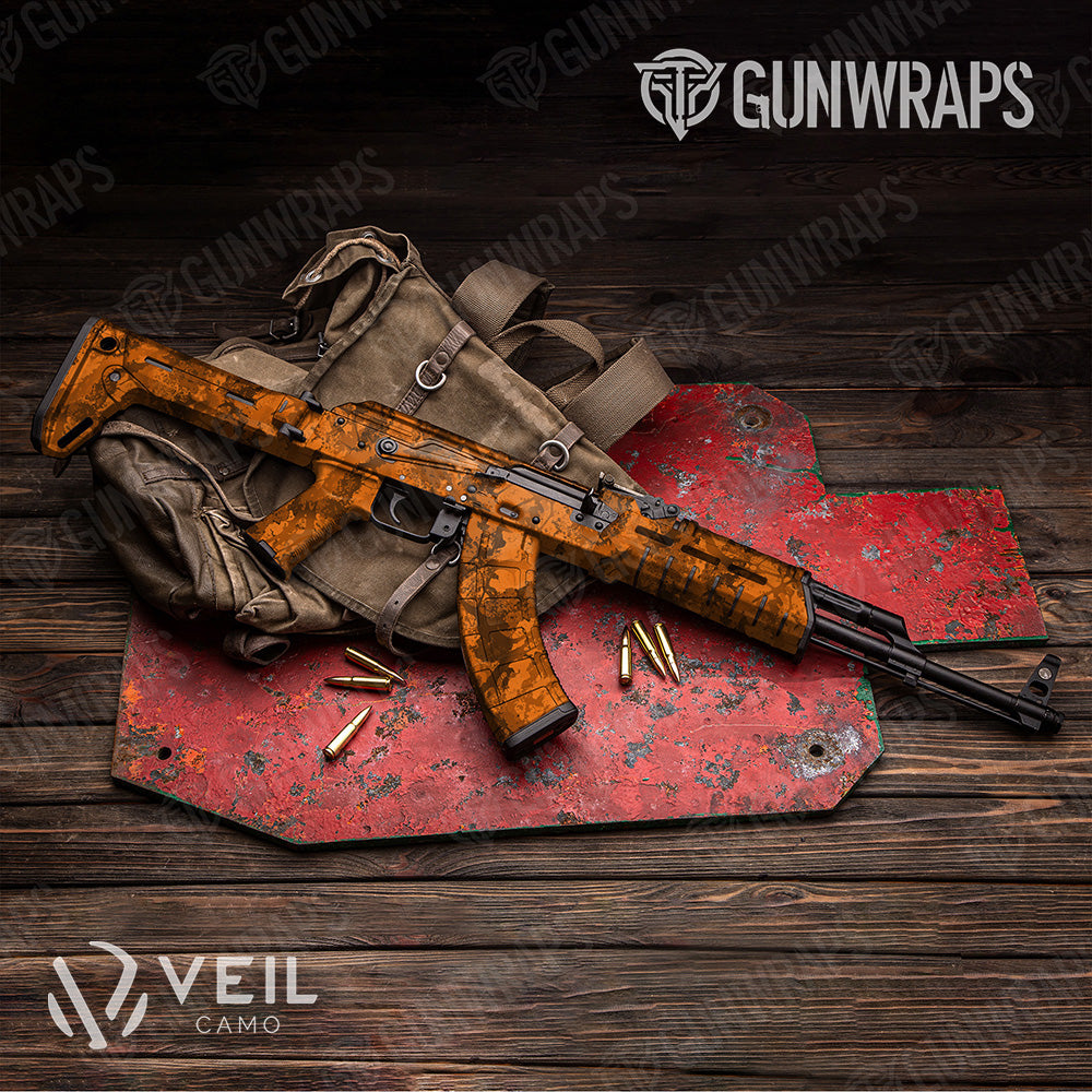 AK 47 Veil Stoke Blaze Camo Gun Skin Vinyl Wrap