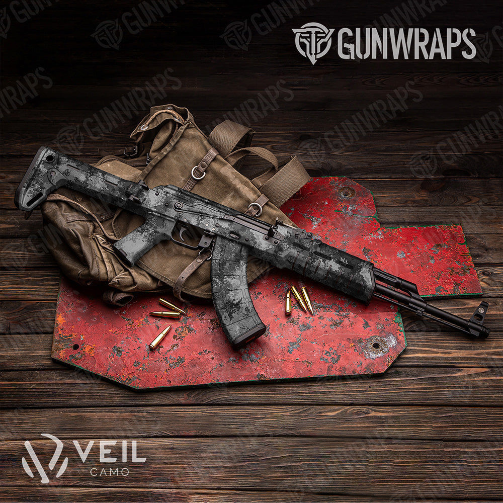 AK 47 Veil Stryk Flat Camo Gun Skin Vinyl Wrap
