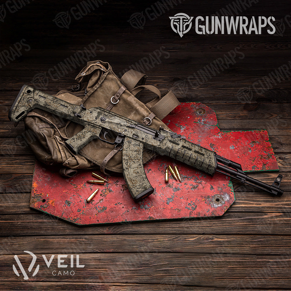 AK 47 Veil Terra A Camo Gun Skin Vinyl Wrap