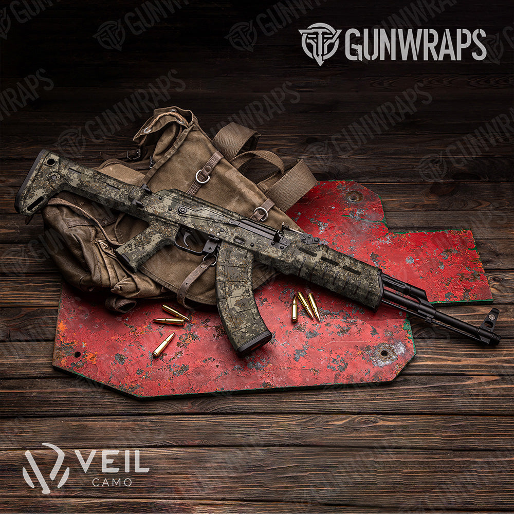 AK 47 Veil Terra M Camo Gun Skin Vinyl Wrap