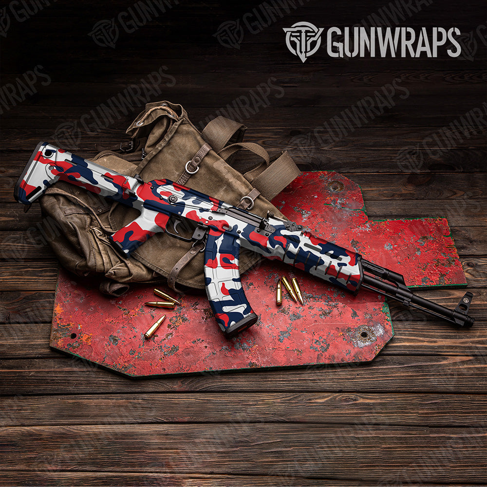 AK 47 Classic XL America Camo Gun Skin Vinyl Wrap