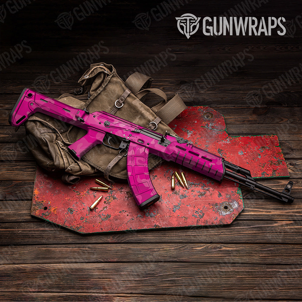 AK 47 Classic XL Elite Magenta Camo Gun Skin Vinyl Wrap