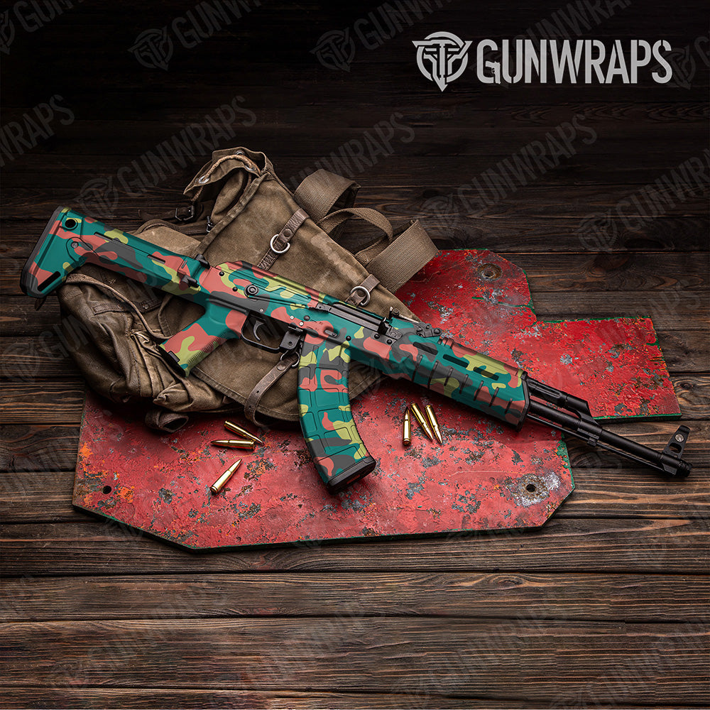 AK 47 Classic XL Fiesta Camo Gun Skin Vinyl Wrap