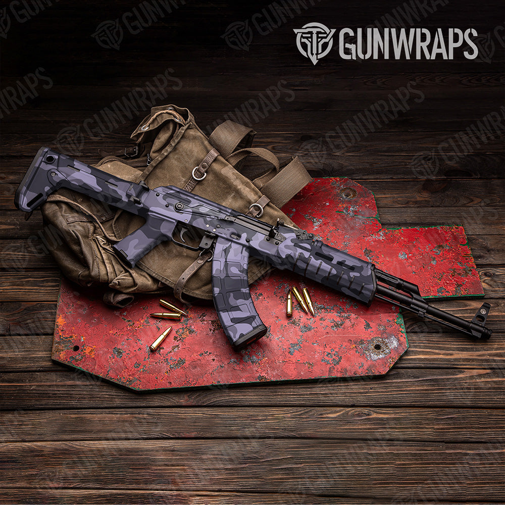 AK 47 Classic XL Lilac Camo Gun Skin Vinyl Wrap