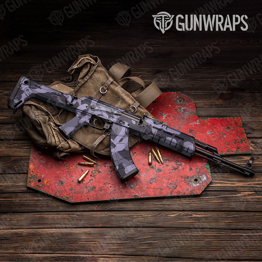 AK-47 Ragged XL Lilac Camo Gun Skin Vinyl Wrap