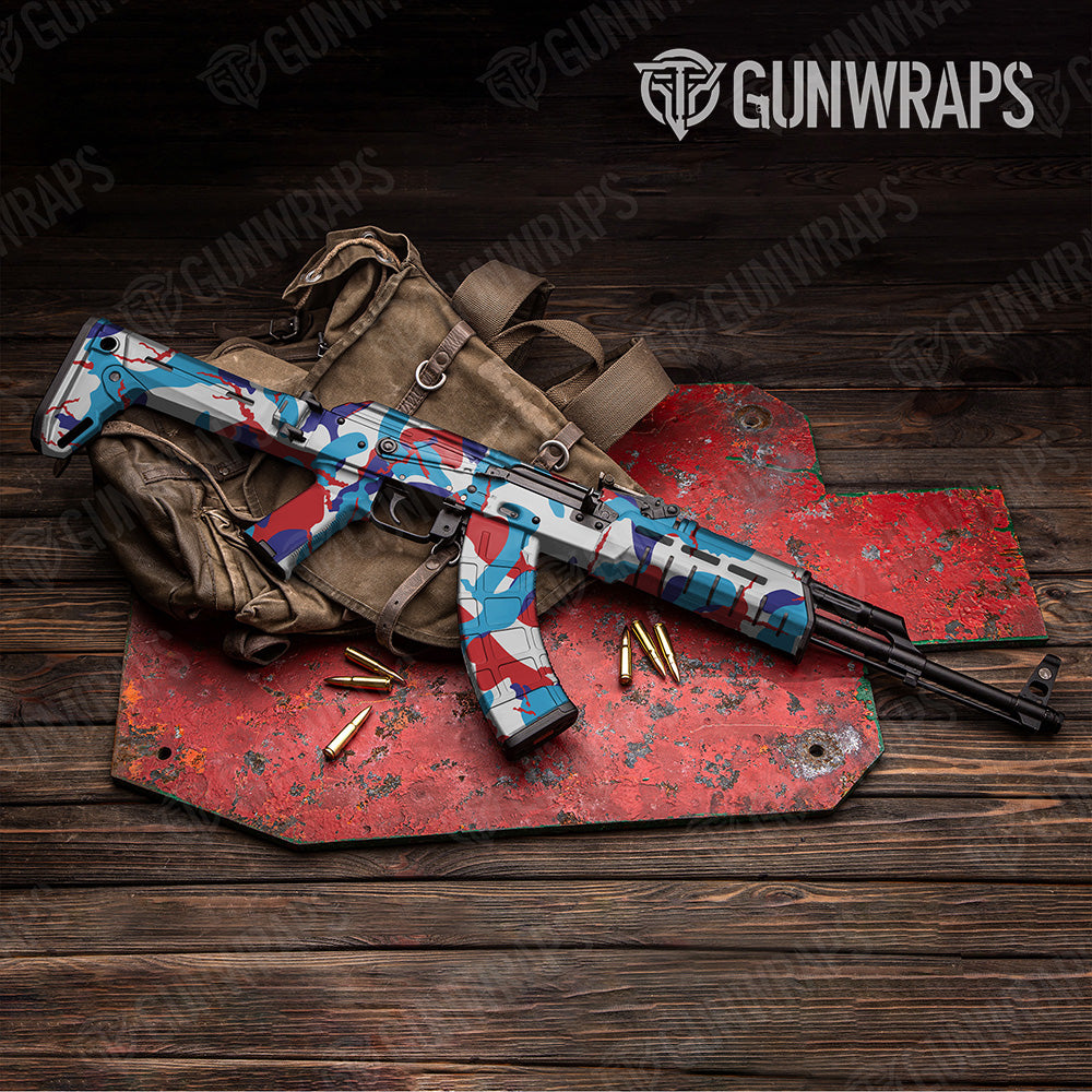 AK-47 Ragged XL M Series Camo Gun Skin Vinyl Wrap