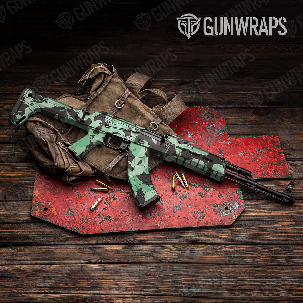 AK-47 Ragged XL Mint Chocolate Chip Camo Gun Skin Vinyl Wrap