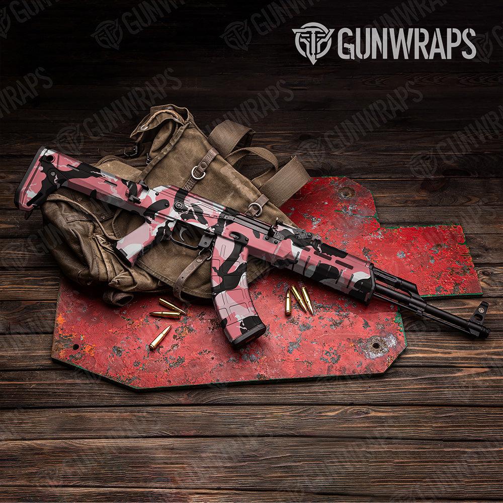 AK-47 Ragged XL Pink Tiger Camo Gun Skin Vinyl Wrap