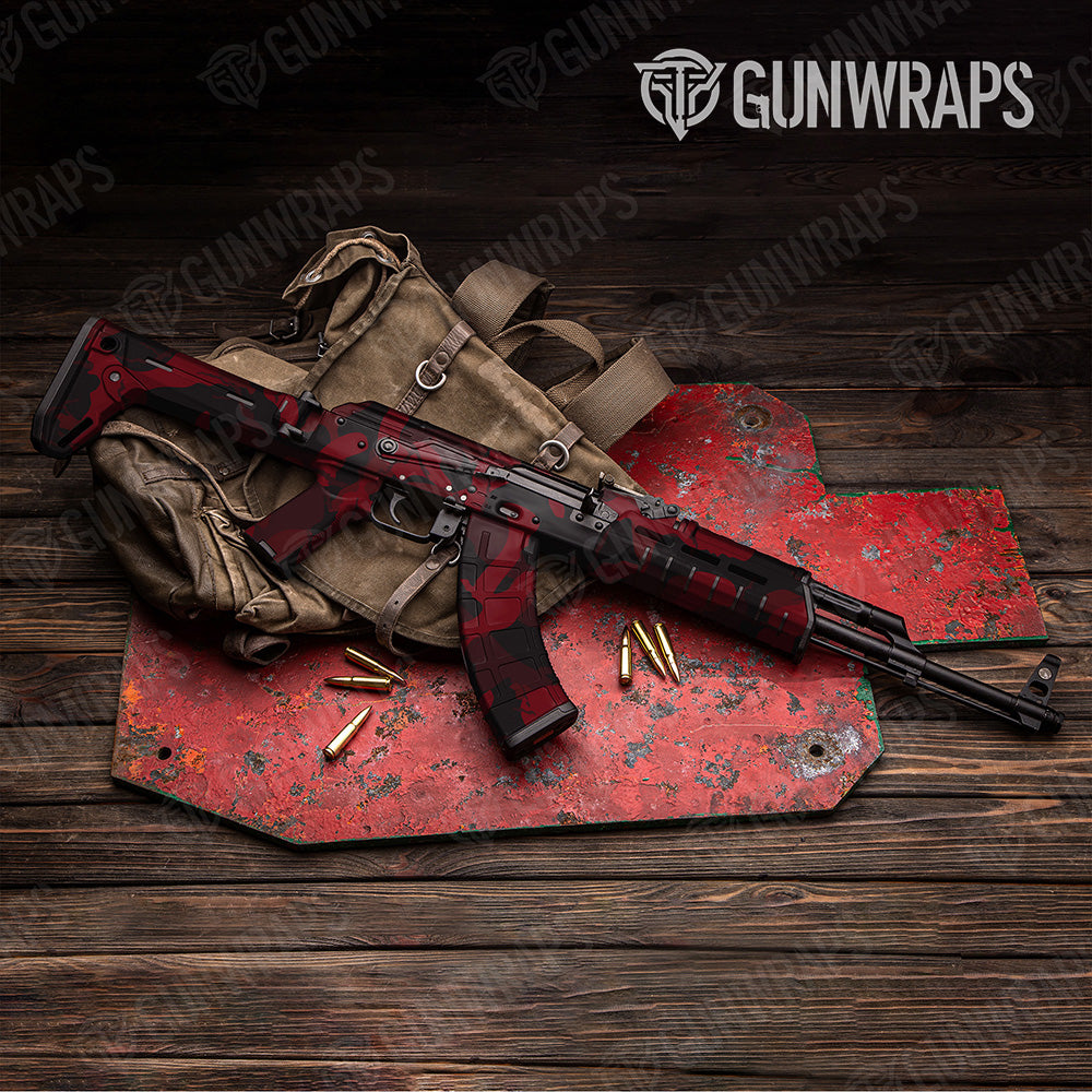 AK-47 Ragged XL Vampire Red Camo Gun Skin Vinyl Wrap