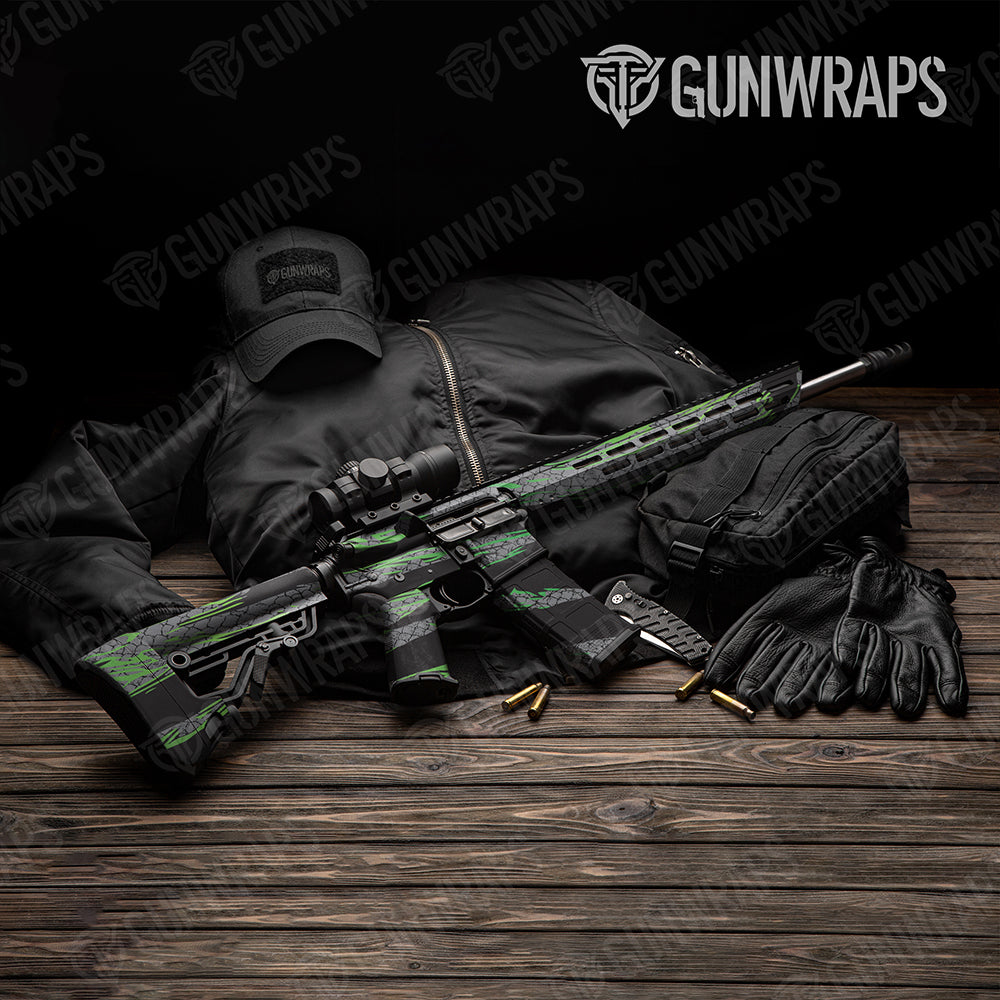 Dragonbreath Green AR-15 Gun Skin Vinyl Wraps