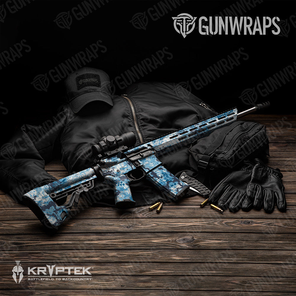 AR 15 Kryptek Obskura Litus Camo Gun Skin Vinyl Wrap
