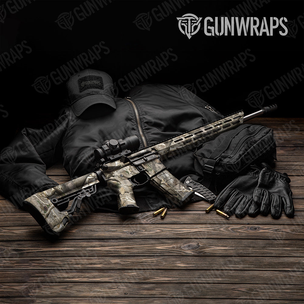 AR 15 Nature Lifeless Woods Camo Gun Skin Vinyl Wrap