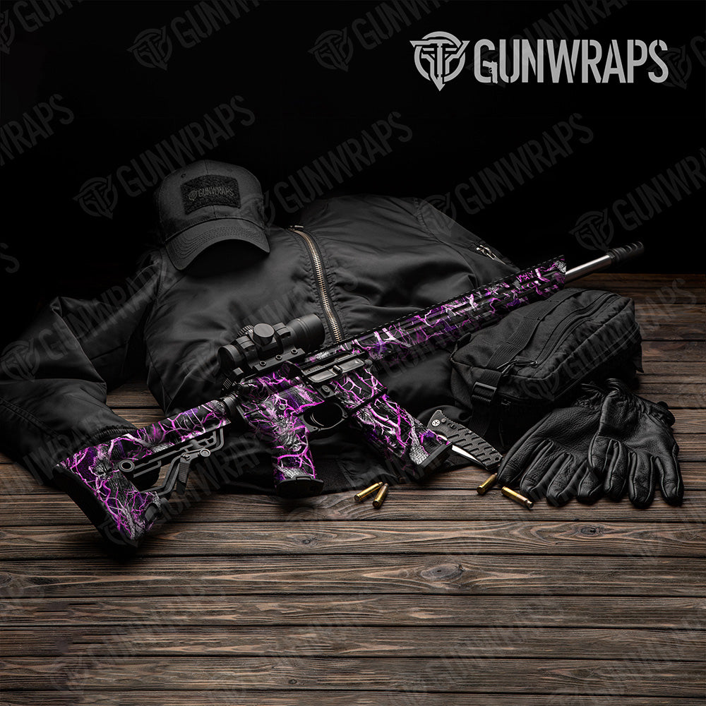 AR 15 Nature Pink Voodoo Camo Gun Skin Vinyl Wrap