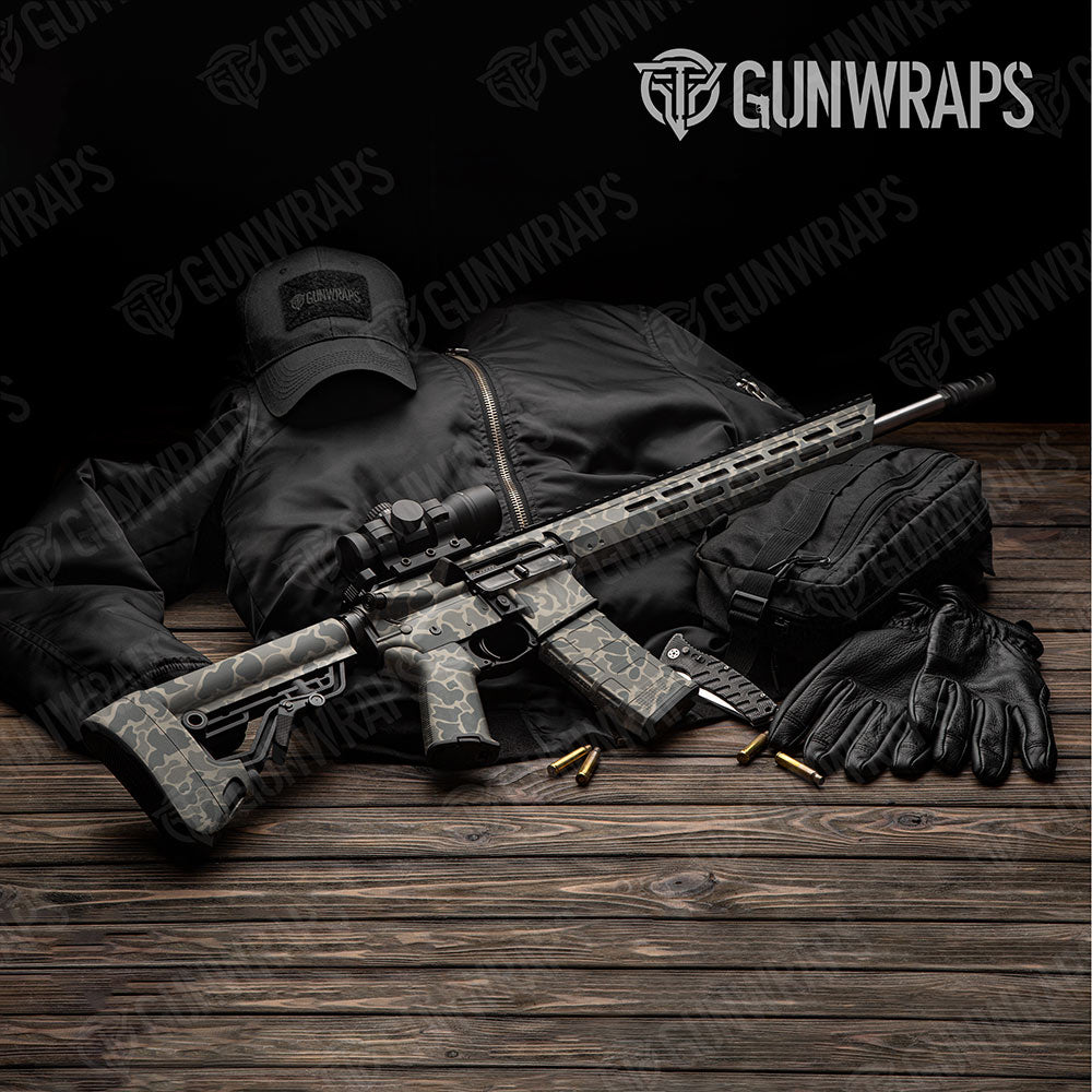 Old School Duck Army AR-15 Gun Skin Vinyl Wraps