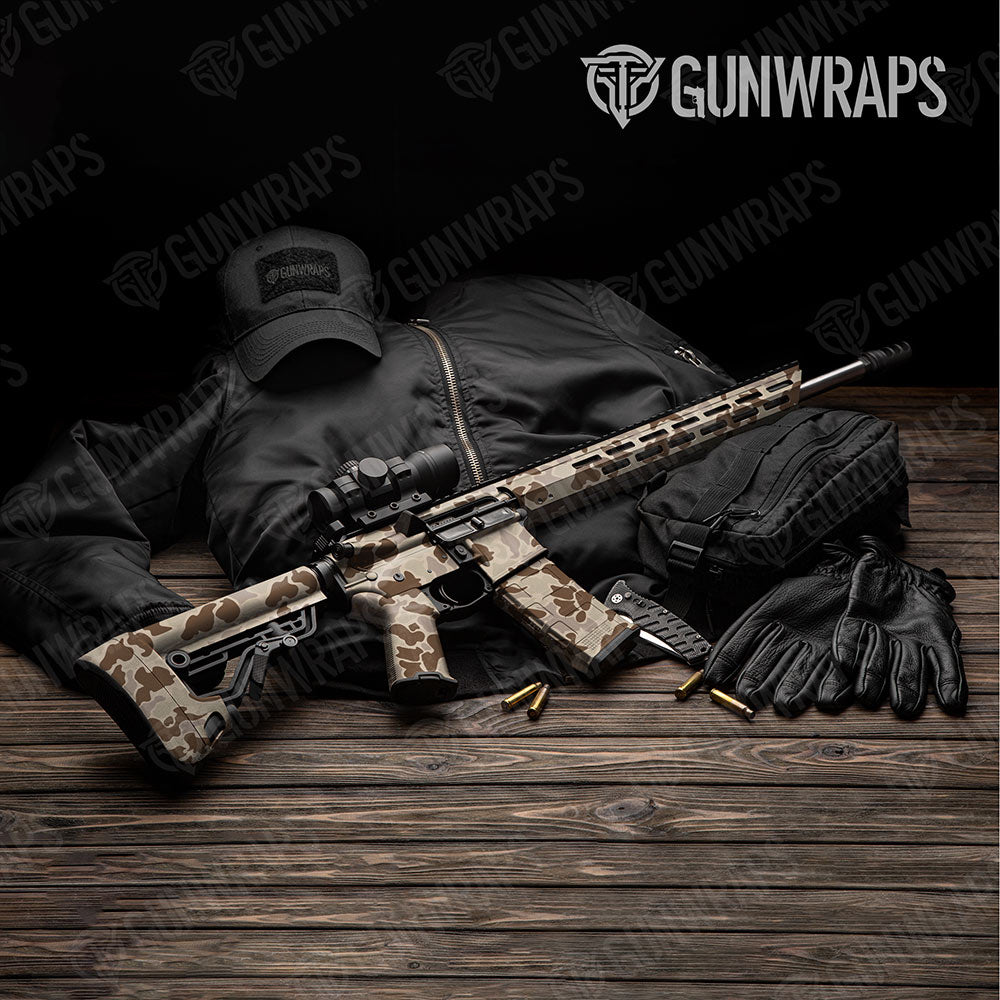 Old School Duck Desert AR-15 Gun Skin Vinyl Wraps