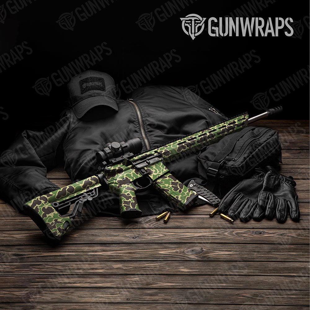 Old School Duck Jungle AR-15 Gun Skin Vinyl Wraps