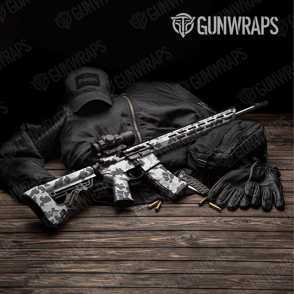 Old School Duck Snow AR-15 Gun Skin Vinyl Wraps