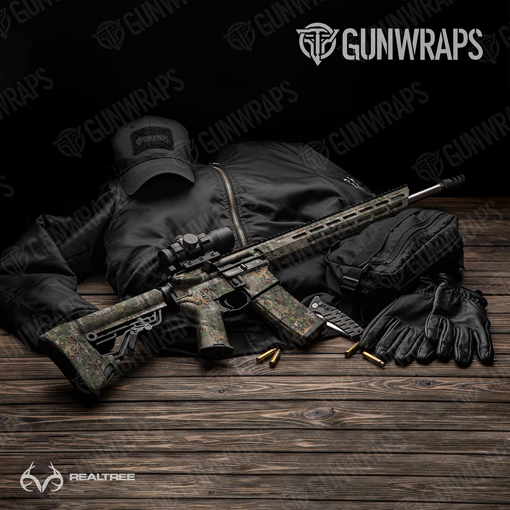 AR-15 Realtree XTRA Original Green Camo Gun Skin Vinyl Wrap