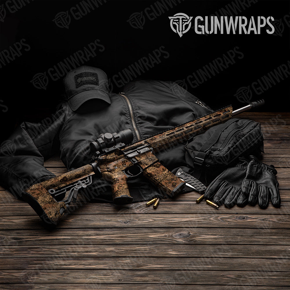 AR 15 Toadaflage Dryland Camo Gun Skin Vinyl Wrap