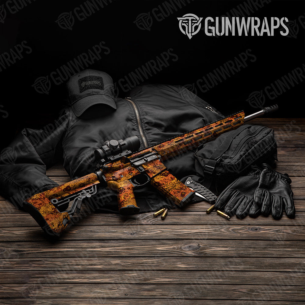 AR 15 Toadaflage Goldfish Camo Gun Skin Vinyl Wrap