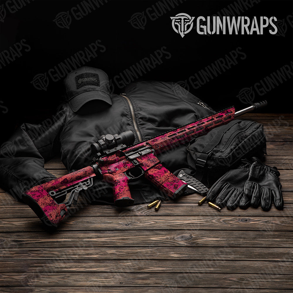 AR 15 Toadaflage Watermelon Camo Gun Skin Vinyl Wrap