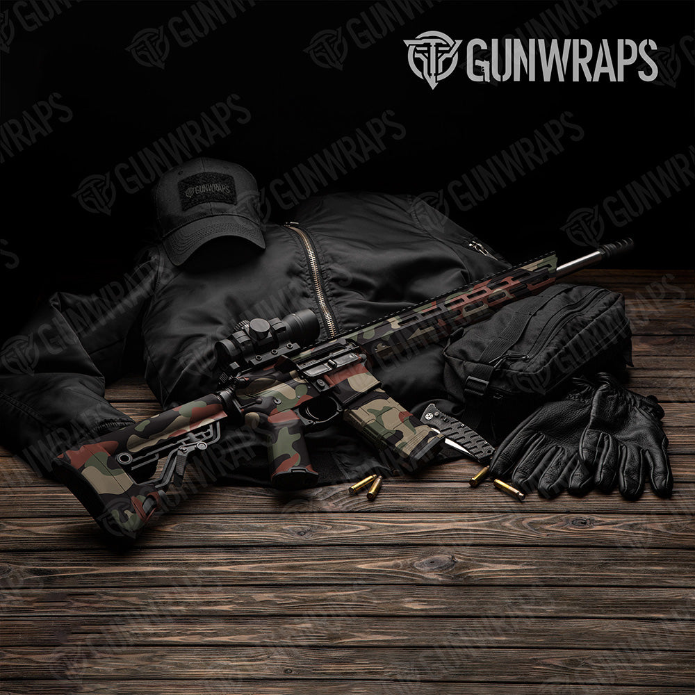 AR 15 Classic XL Militant Copper Camo Gun Skin Vinyl Wrap