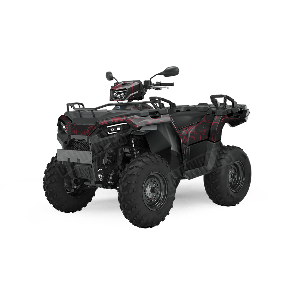 Bloodbath Black Camo ATV Vinyl Wrap
