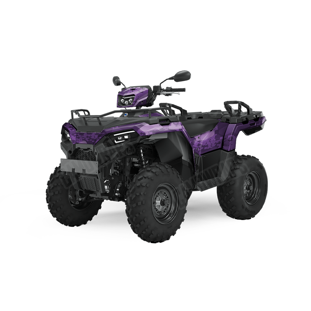 Compound Elite Purple Camo ATV Vinyl Wrap
