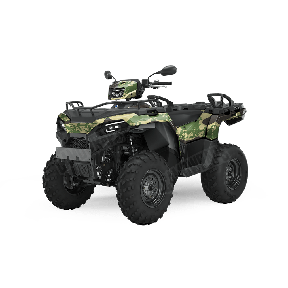 Compound Jungle Camo ATV Vinyl Wrap
