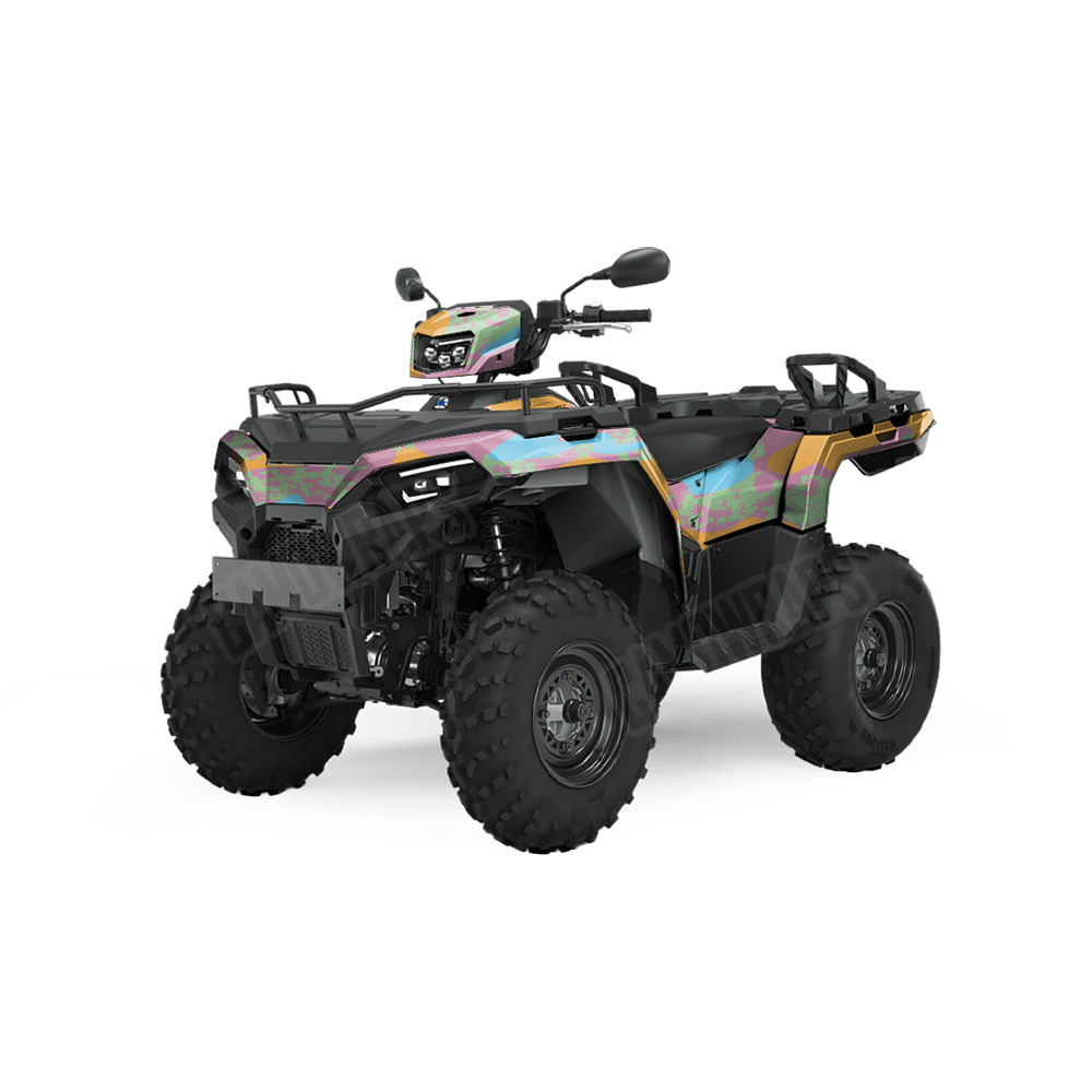 Compound Sherbert Camo ATV Vinyl Wrap