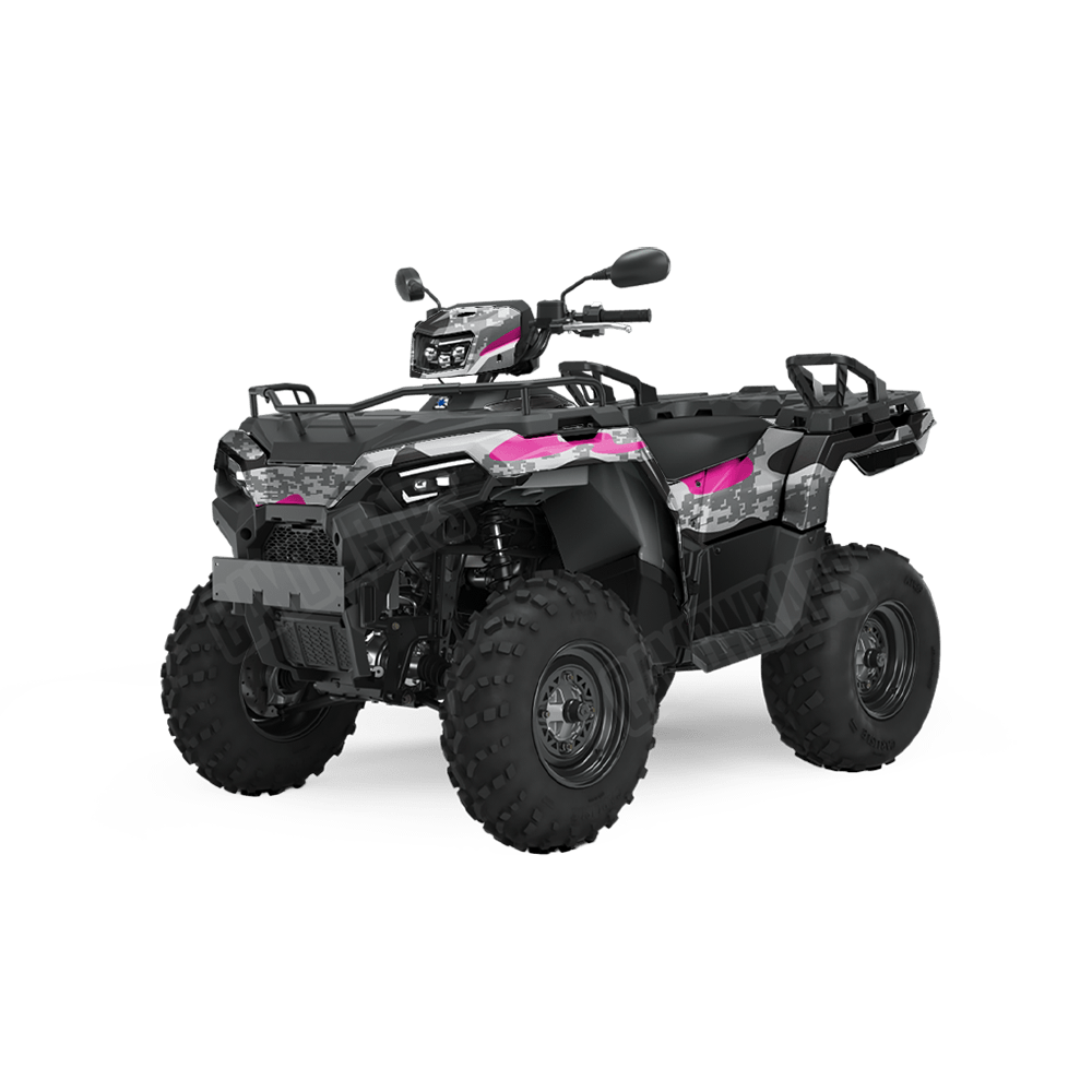 Compound Urban Magenta Camo ATV Vinyl Wrap