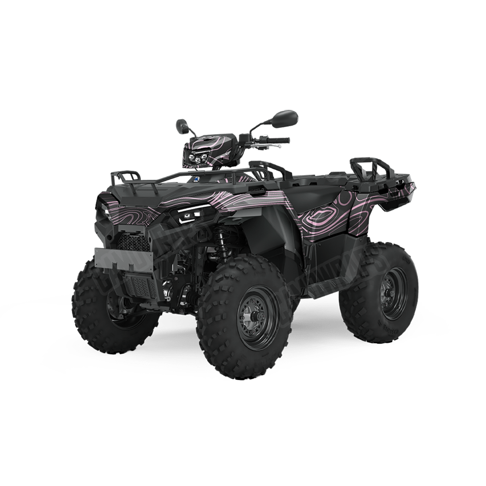 Damascus Pink Camo ATV Vinyl Wrap