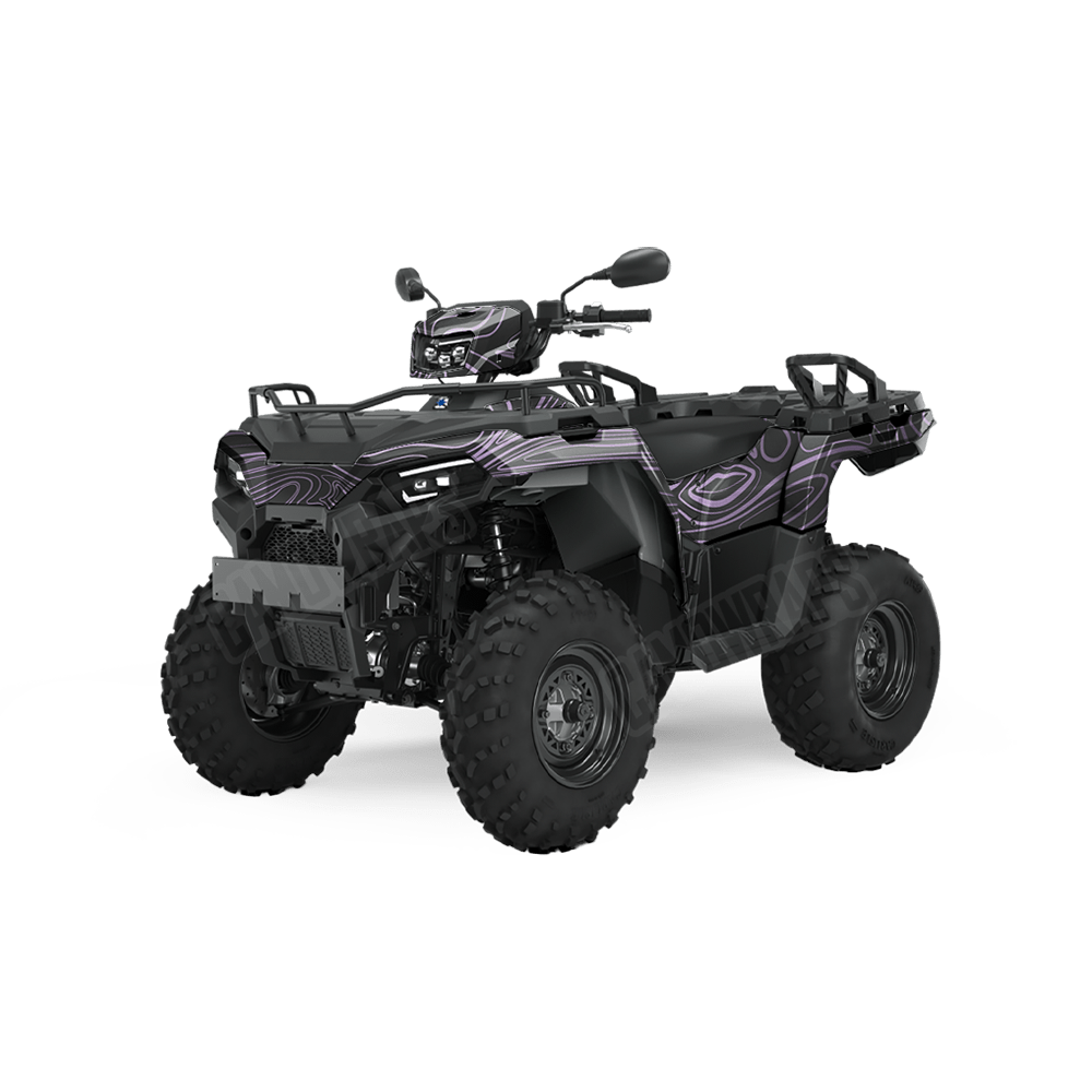 Damascus Purple Camo ATV Vinyl Wrap