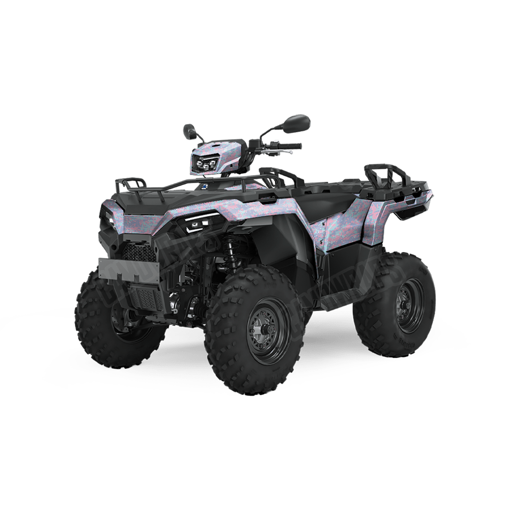 Digital Cotton Candy Camo ATV Vinyl Wrap