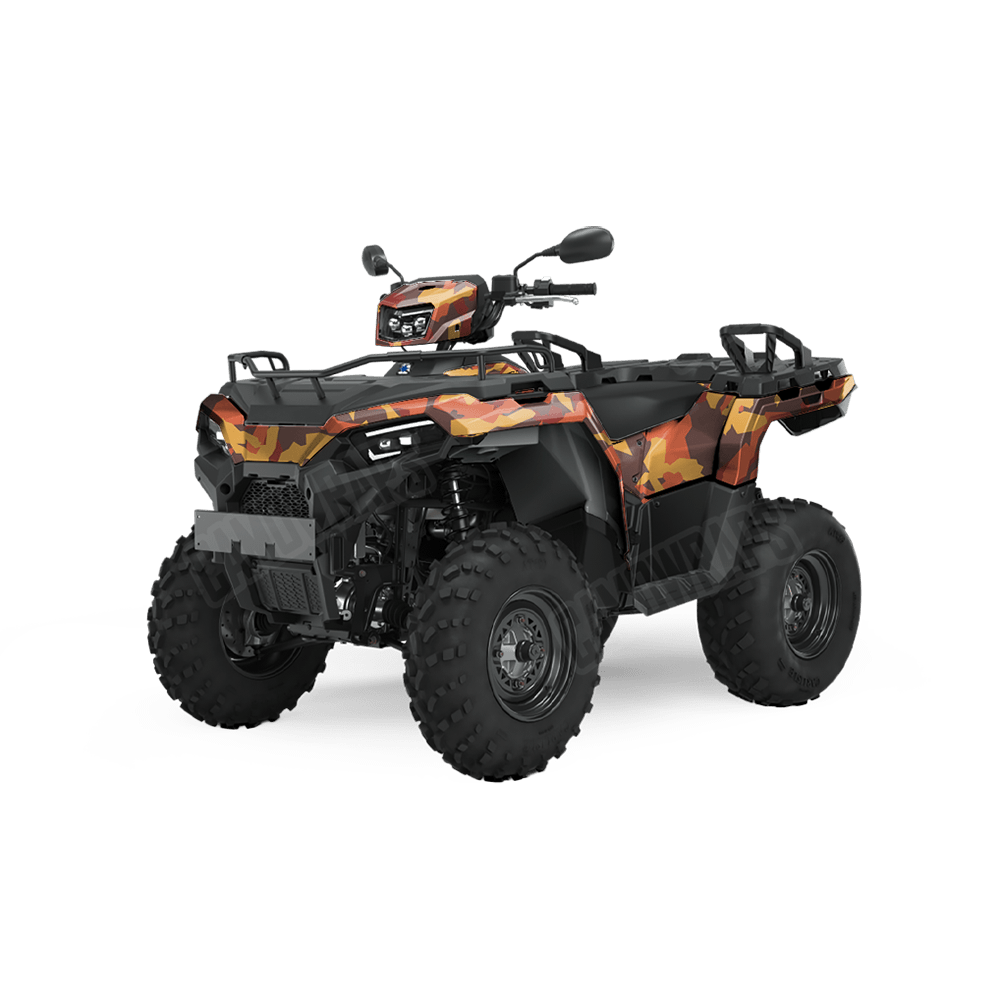 Erratic Autumn Camo ATV Vinyl Wrap