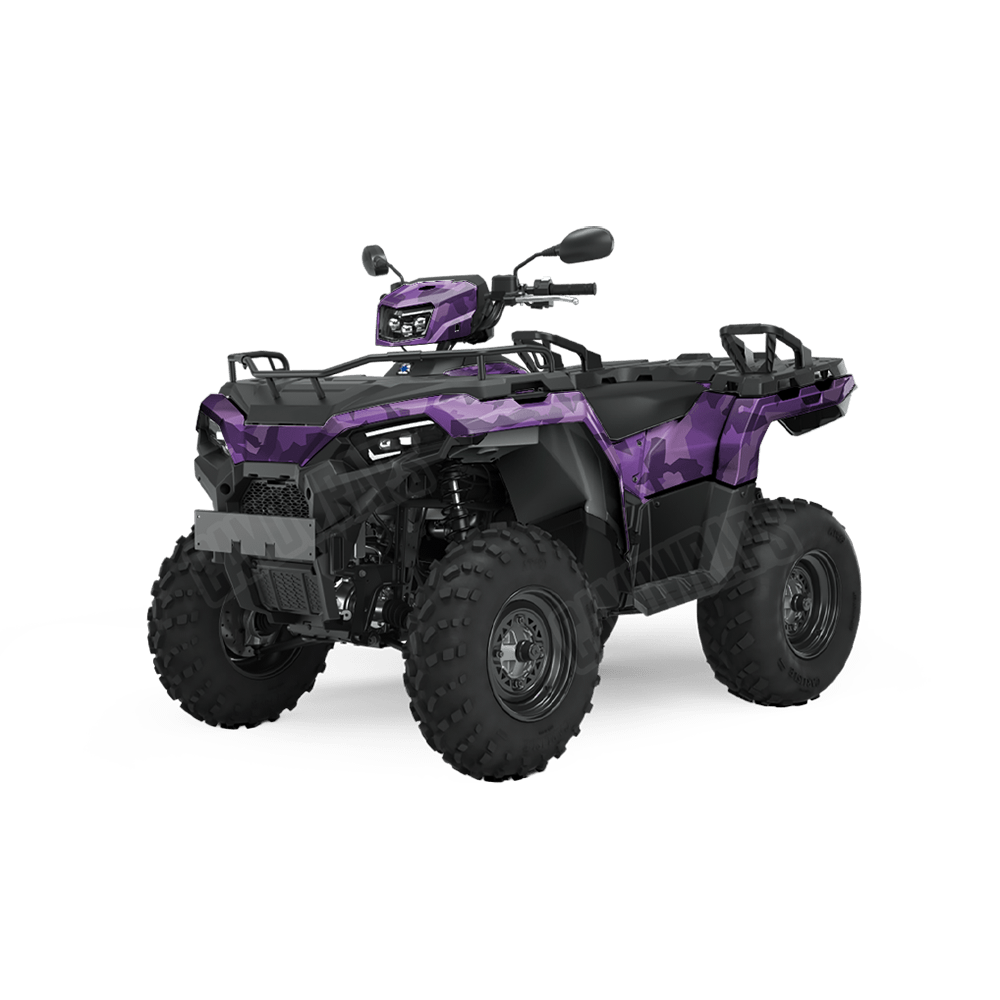 Erratic Elite Purple Camo ATV Vinyl Wrap