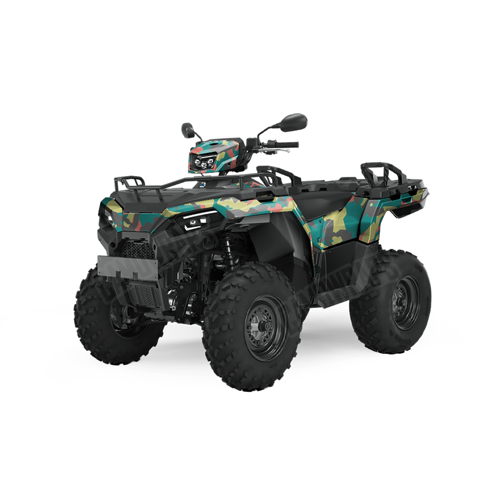 Erratic Fiesta Camo ATV Vinyl Wrap