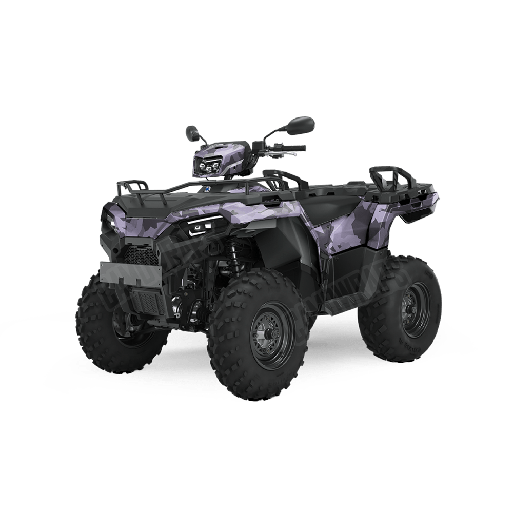 Erratic Lilac Camo ATV Vinyl Wrap