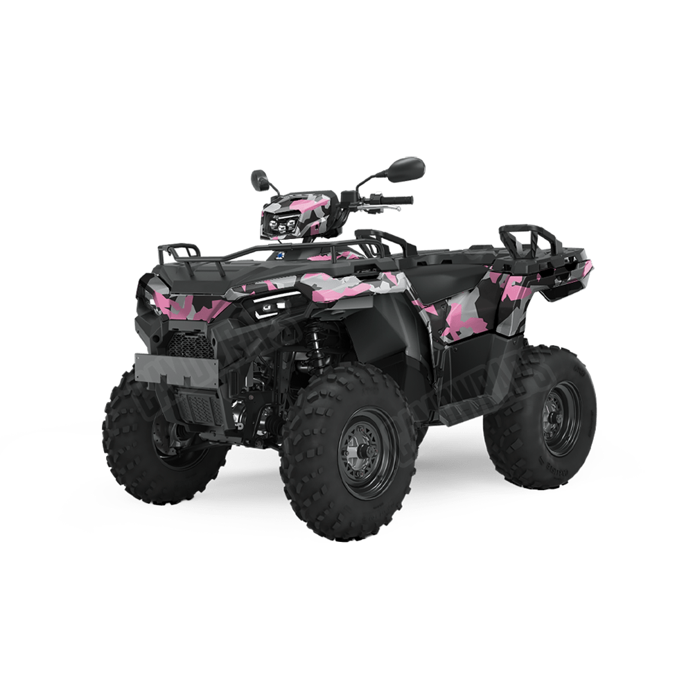 Erratic Pink Tiger Camo ATV Vinyl Wrap