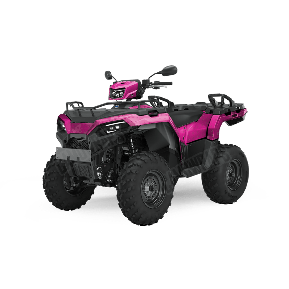 Halftone Splatter Elite Magenta Camo ATV Vinyl Wrap