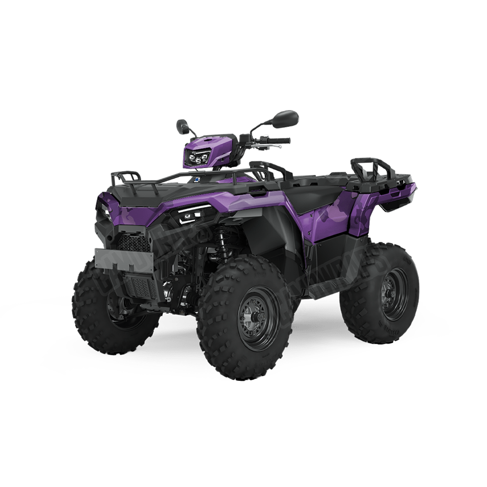 Jumbo Battle Storm Elite Purple Camo ATV Vinyl Wrap