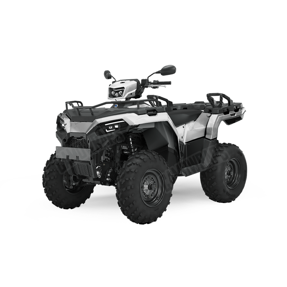 Jumbo Battle Storm Elite White Camo ATV Vinyl Wrap