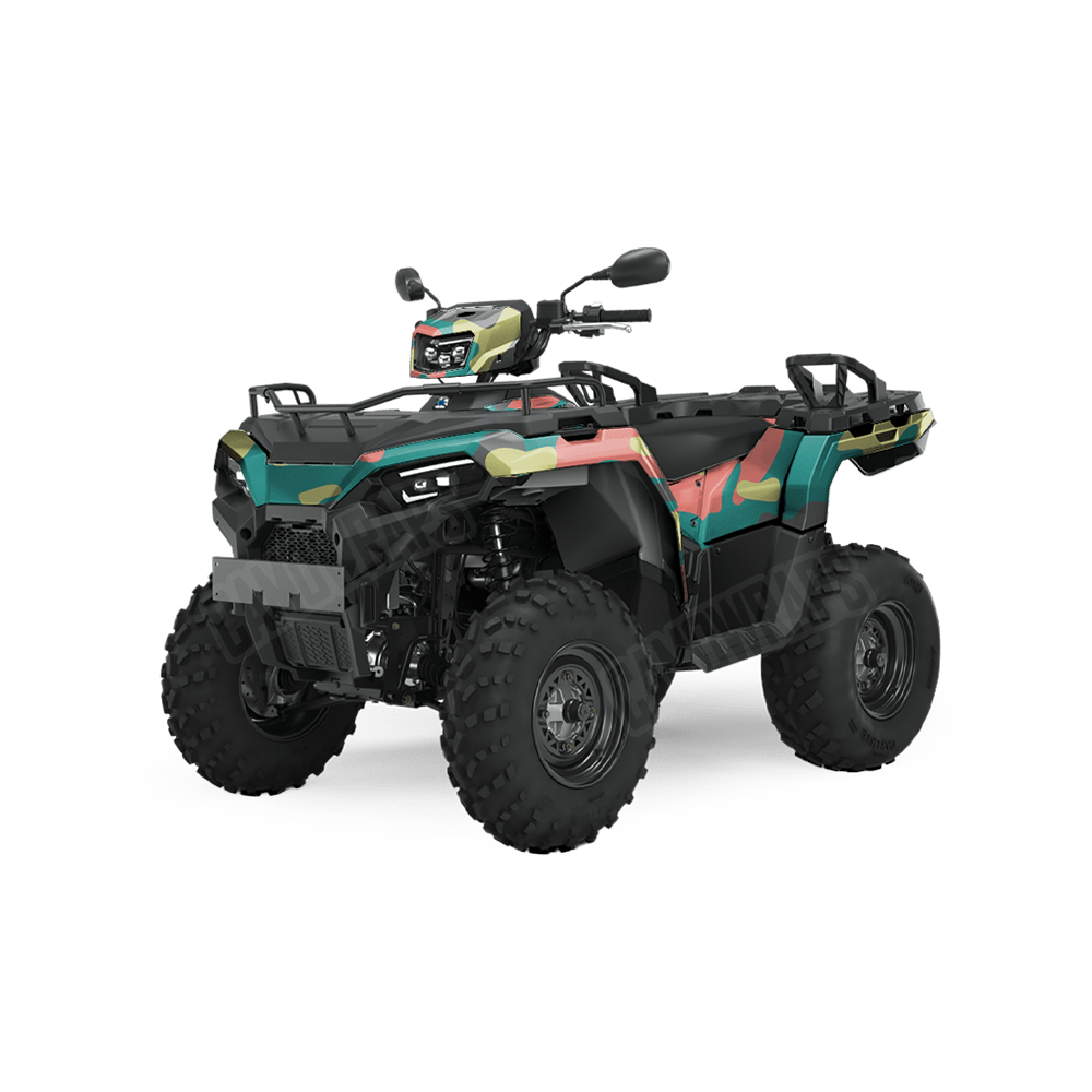 Jumbo Classic Fiesta Camo ATV Vinyl Wrap