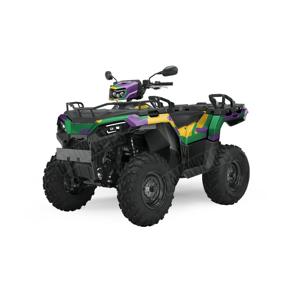 Jumbo Classic Mardi Gras Camo ATV Vinyl Wrap