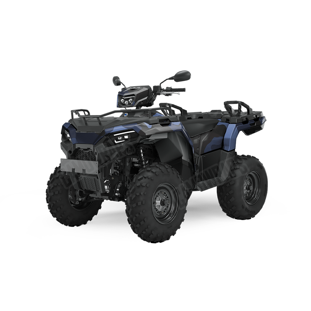 Jumbo Cumulus Blue Midnight Camo ATV Vinyl Wrap
