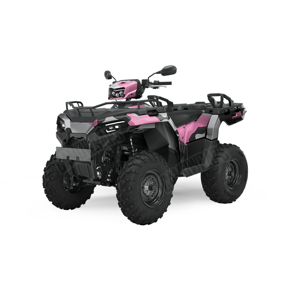 Jumbo Cumulus Pink Tiger Camo ATV Vinyl Wrap